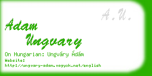 adam ungvary business card